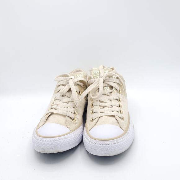 Converse Shoes Gold Madison Chuck Taylor All Star CTAS Ox Low women's size 7 - Picture 7 of 9